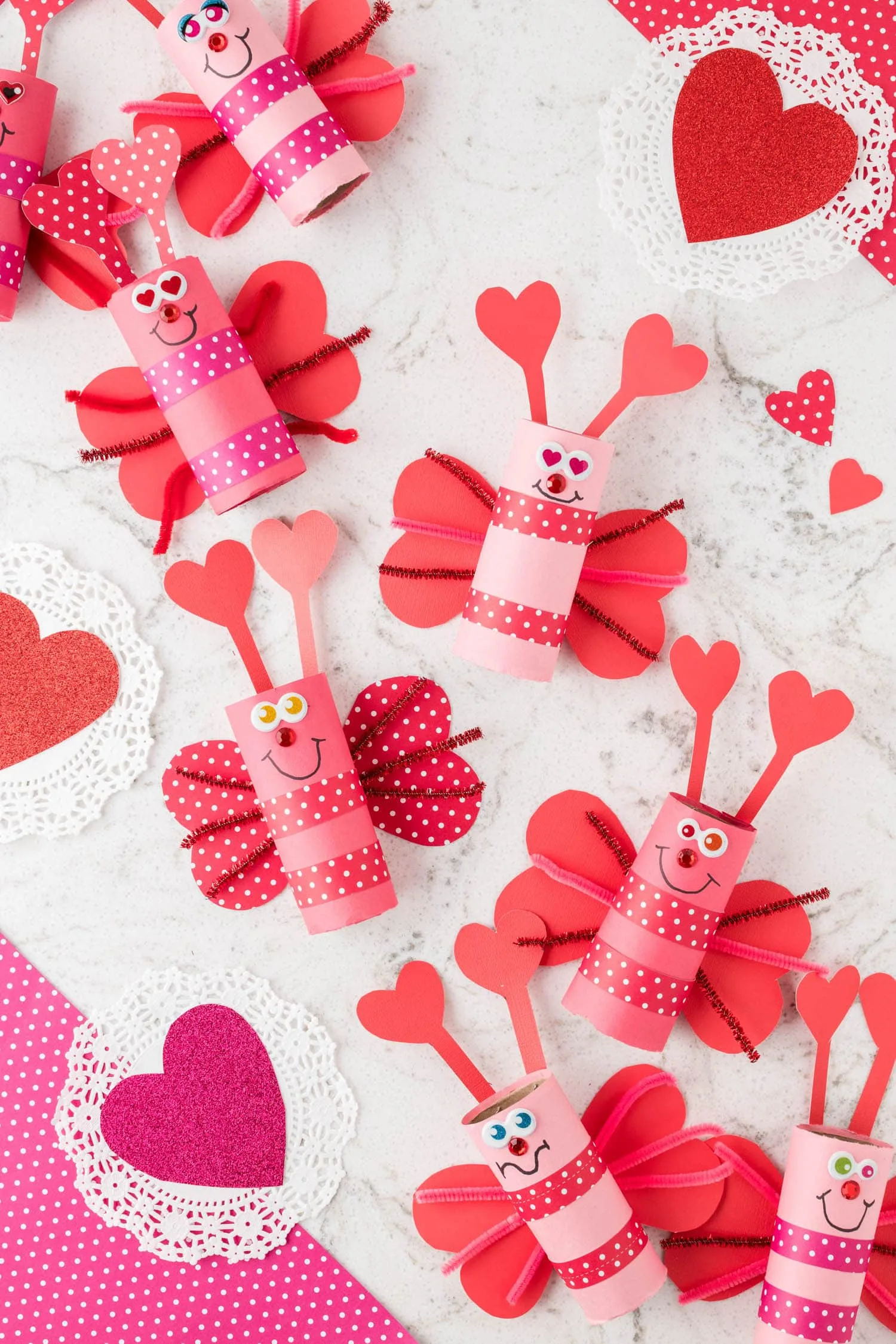 Toilet Paper Roll Love Bug Craft