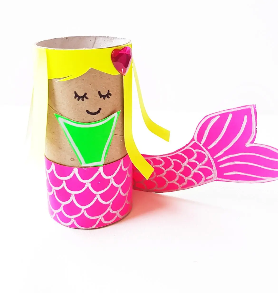 Paper Roll Mermaid Craft