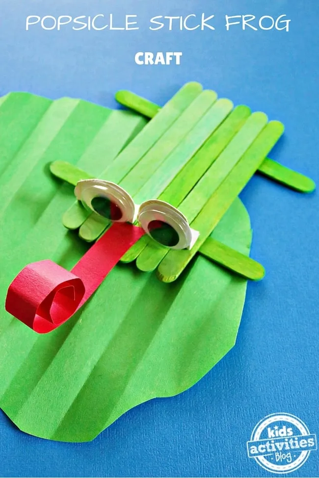 Popsicle Stick Frog Craft