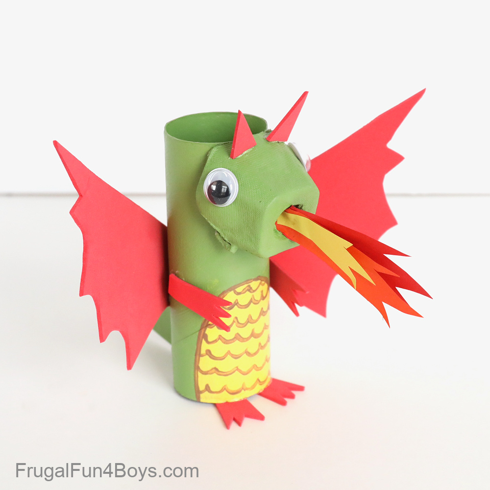 Paper Roll Dragon Craft