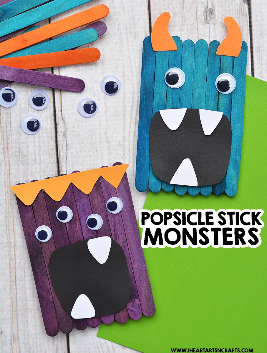 Popsicle Stick Monsters