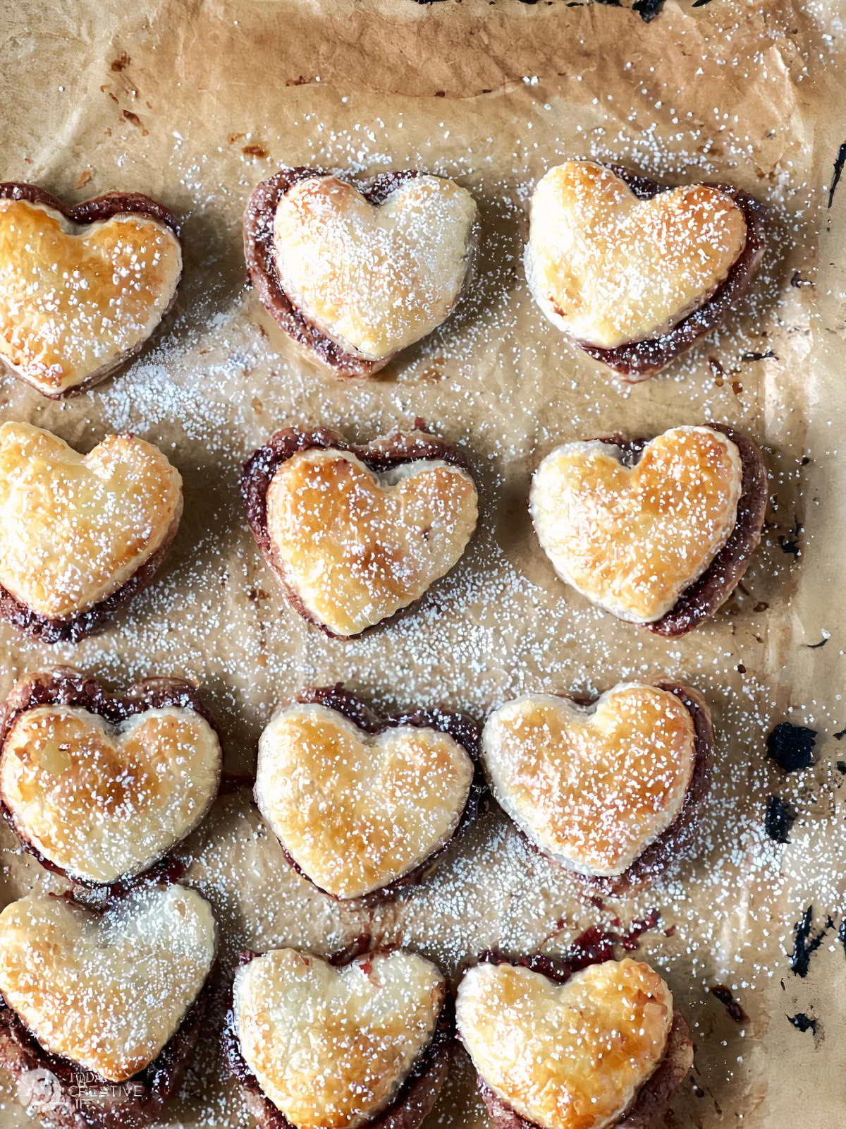 Puff pastry dessert recipe for Valentines day