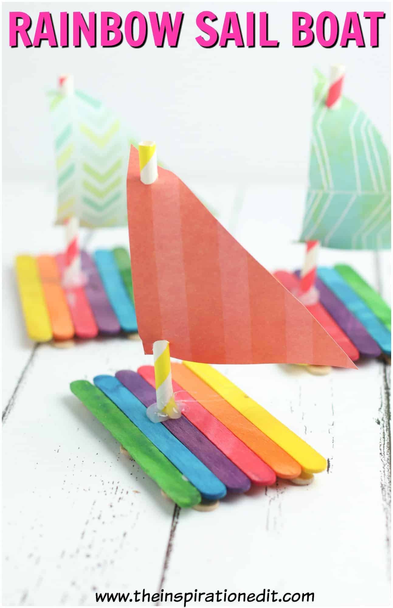 Preschool Popsicle Sticks Boat Craft
