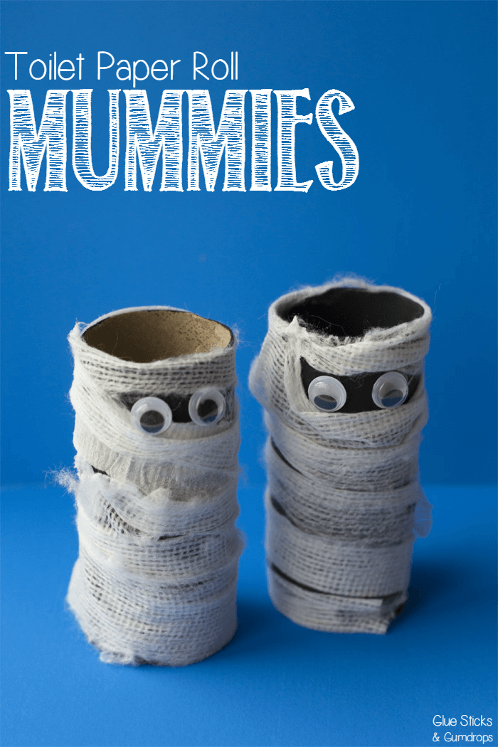 Toilet Paper Roll Mummy Craft