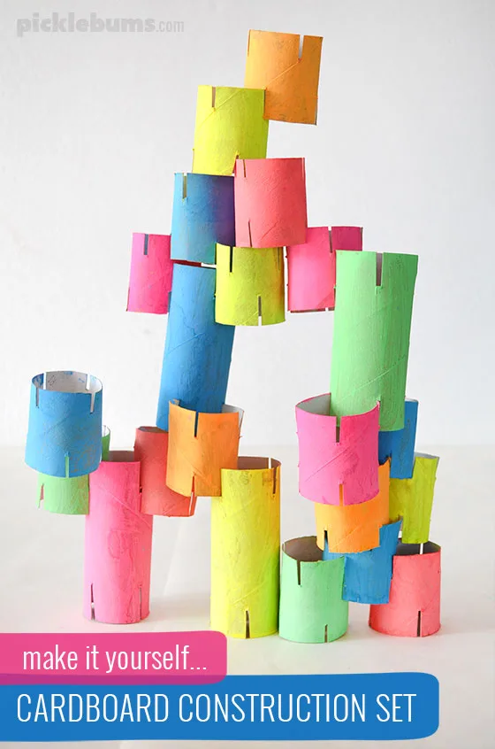 DIY Cardboard Tube Construction Toy