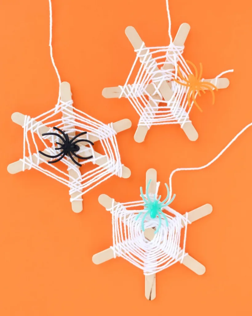 Craft Stick Spider Web