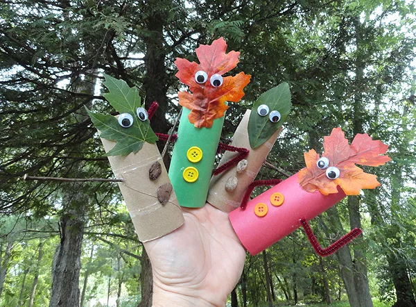 Leaf People Finger Puppets