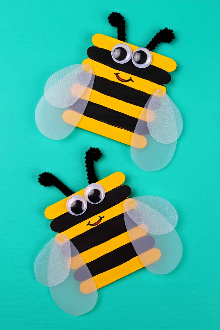 Popsicle Stick Bumble Bee Craft