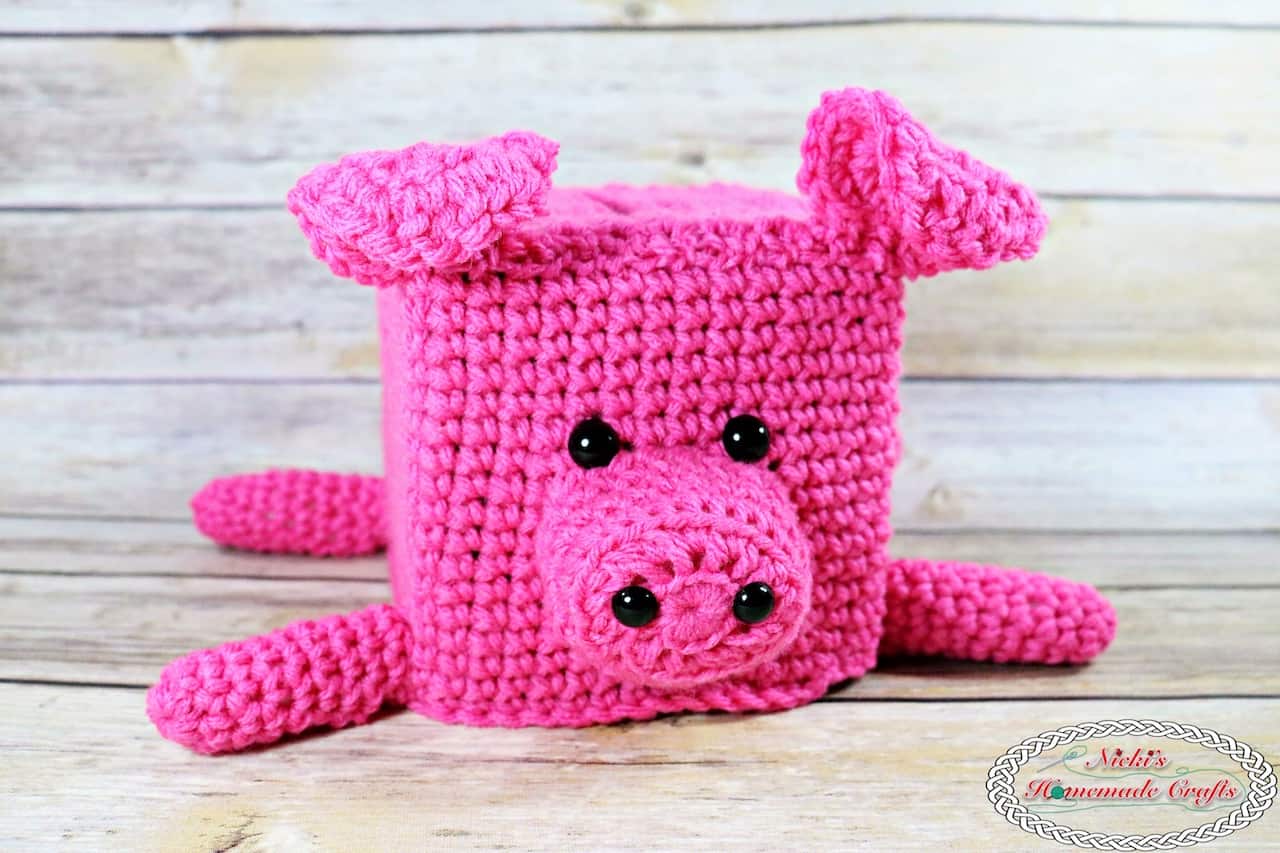 Adorable Crochet Piggy Bank