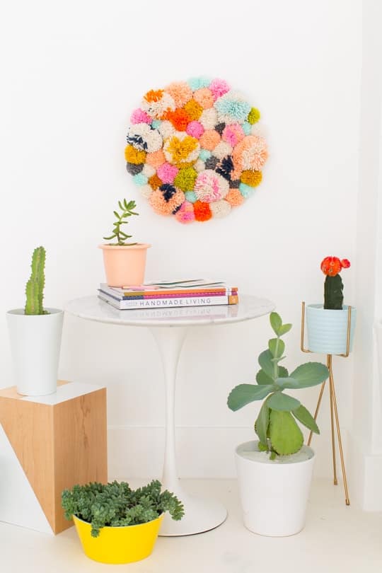 DIY Pom Pom Wall Hanging