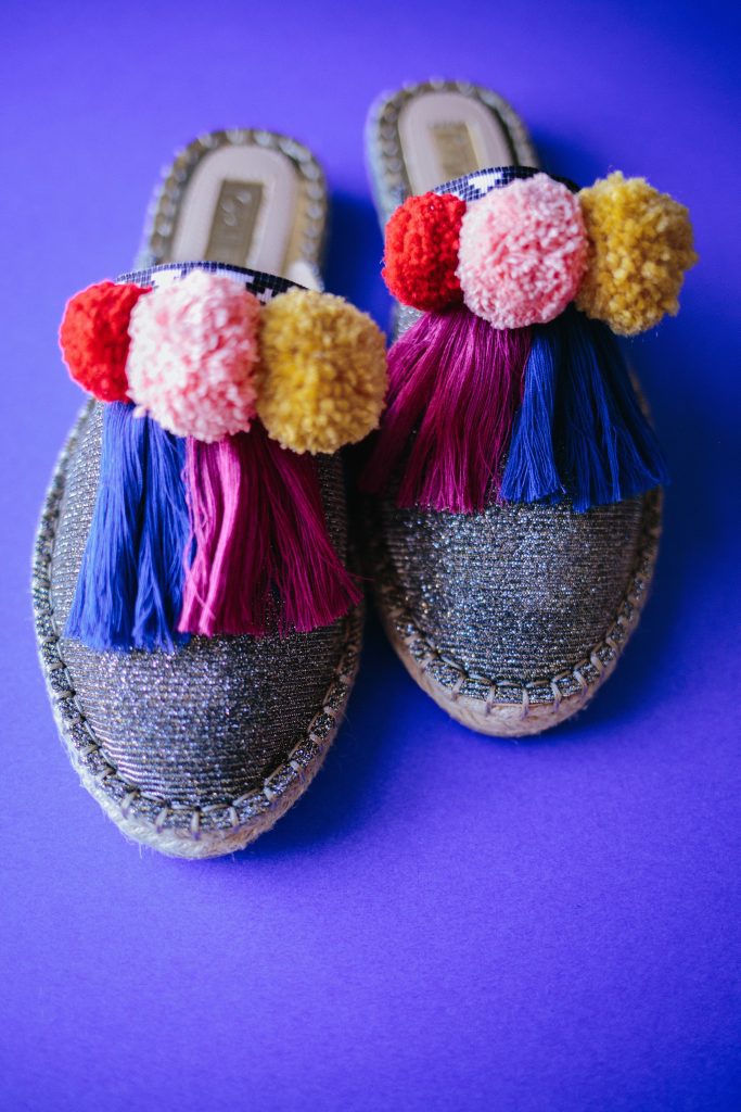 DIY Pommed Espadrille Slides