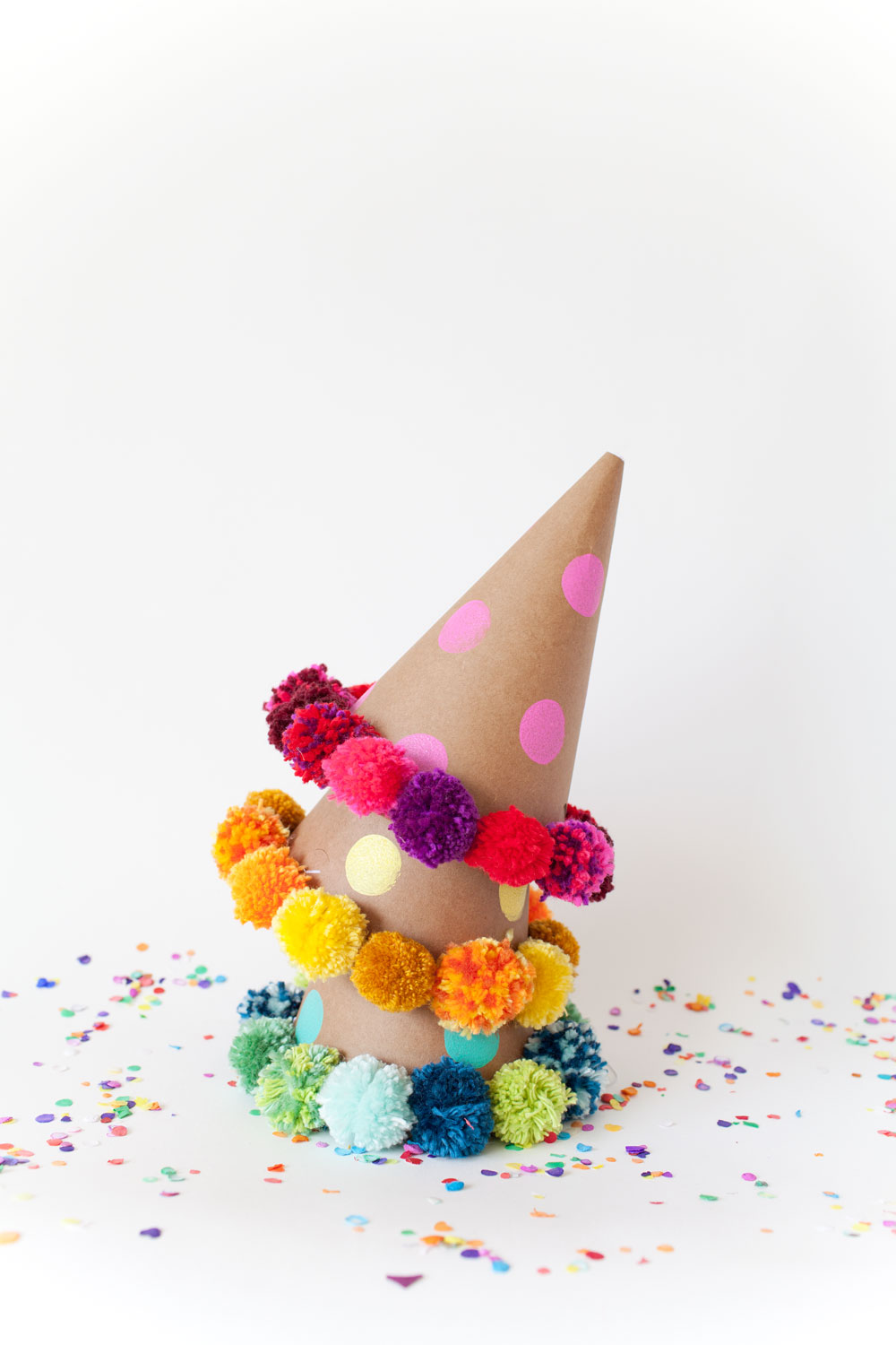 Pom Pom Party Hat DIY