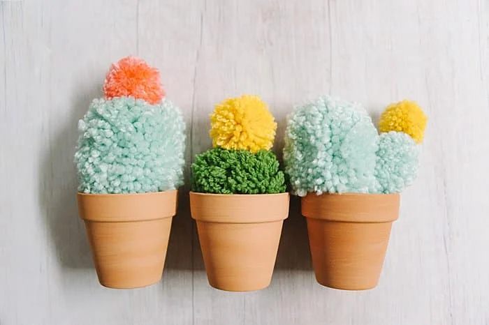 DIY Pom Pom Cactus