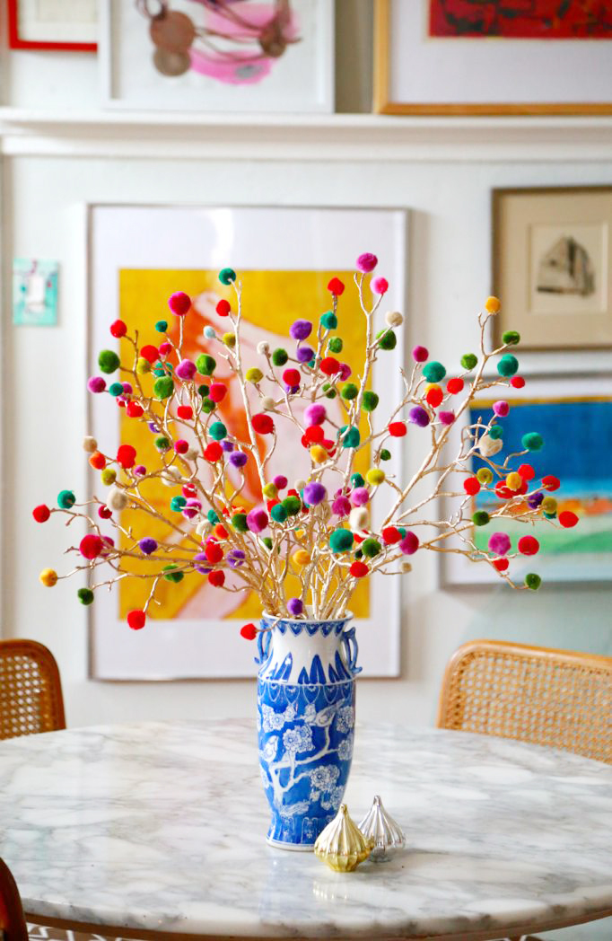 Christmas Pom Pom Branches