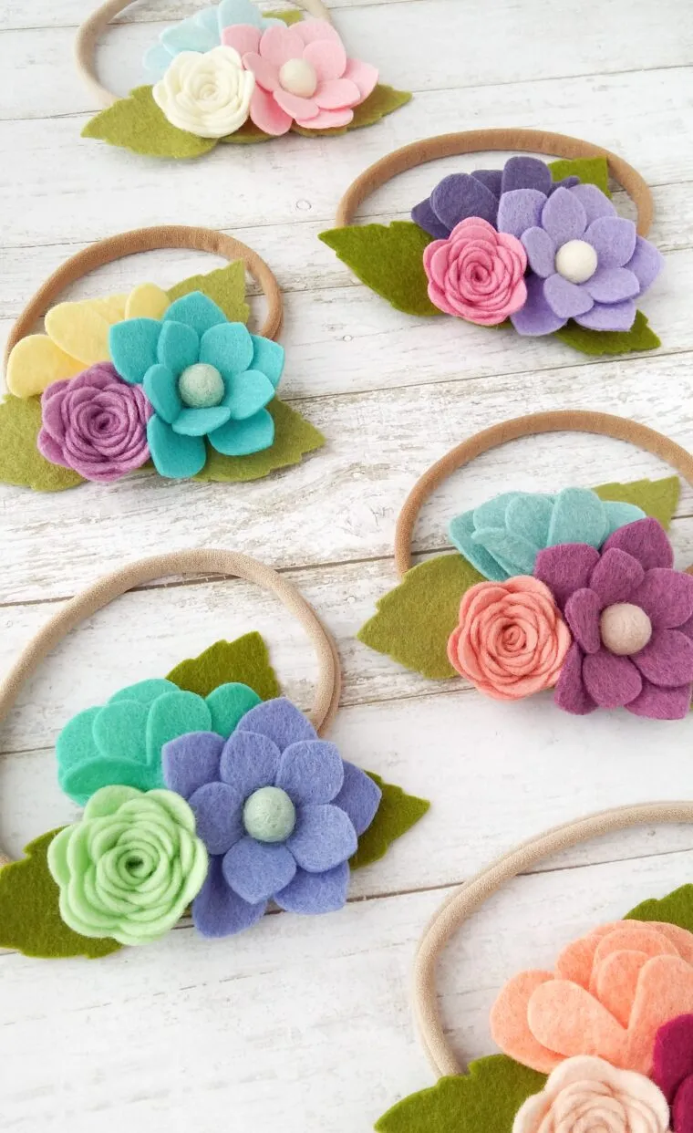 Easy DIY Felt Flower Headband