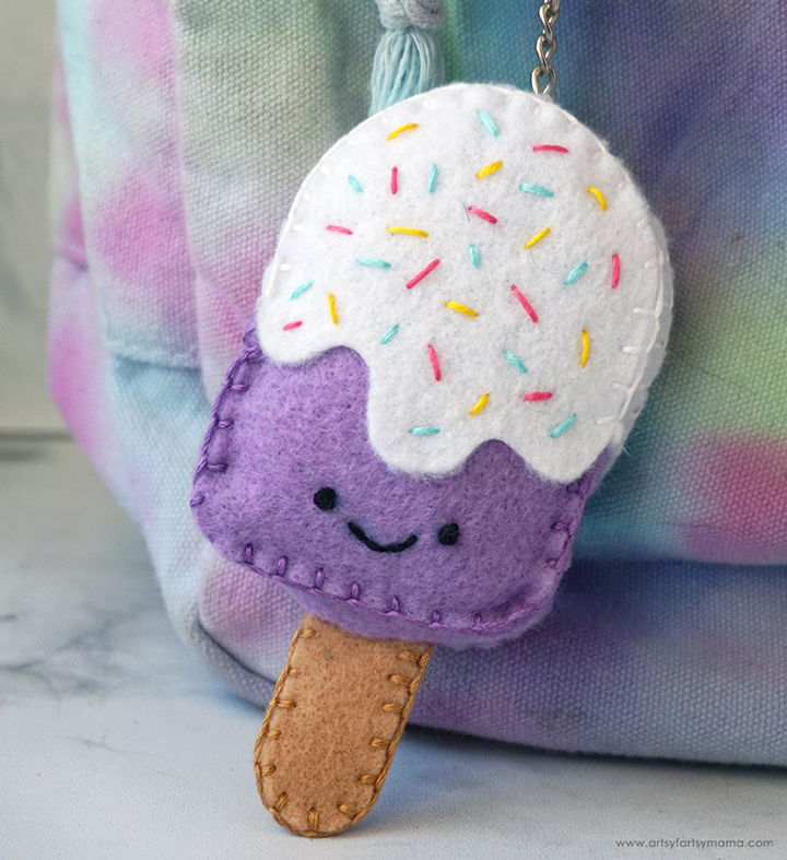 Felt Popsicle Keychain