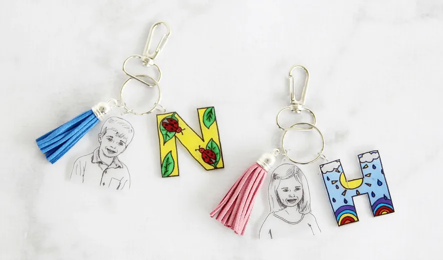 Shrink Film Keepsake Keychain