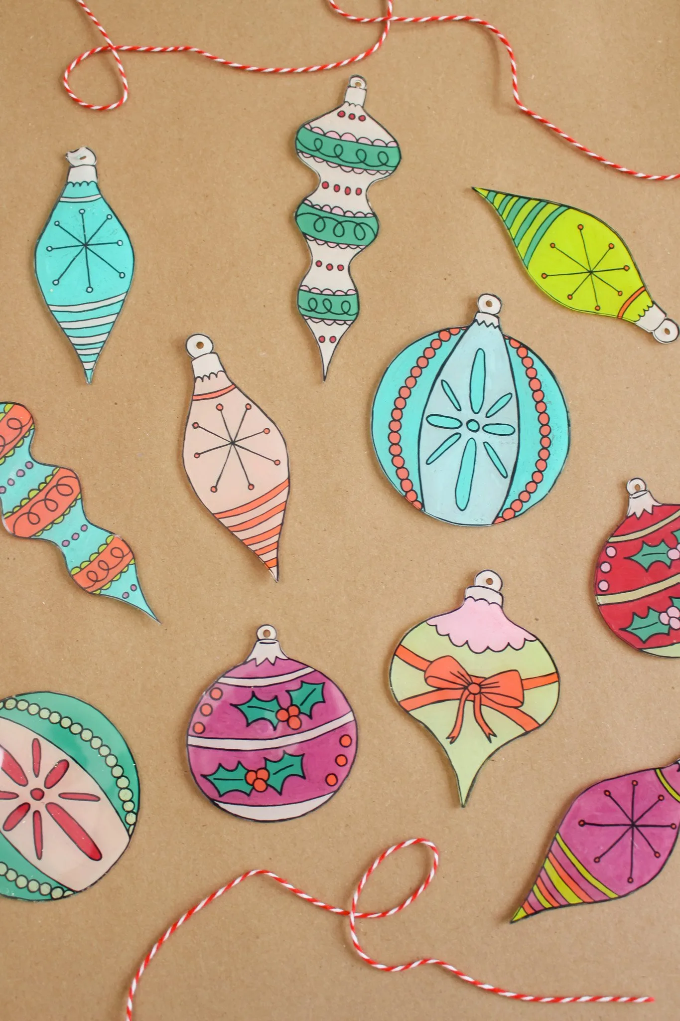 Shrinky Dinks Ornament Gift Tags