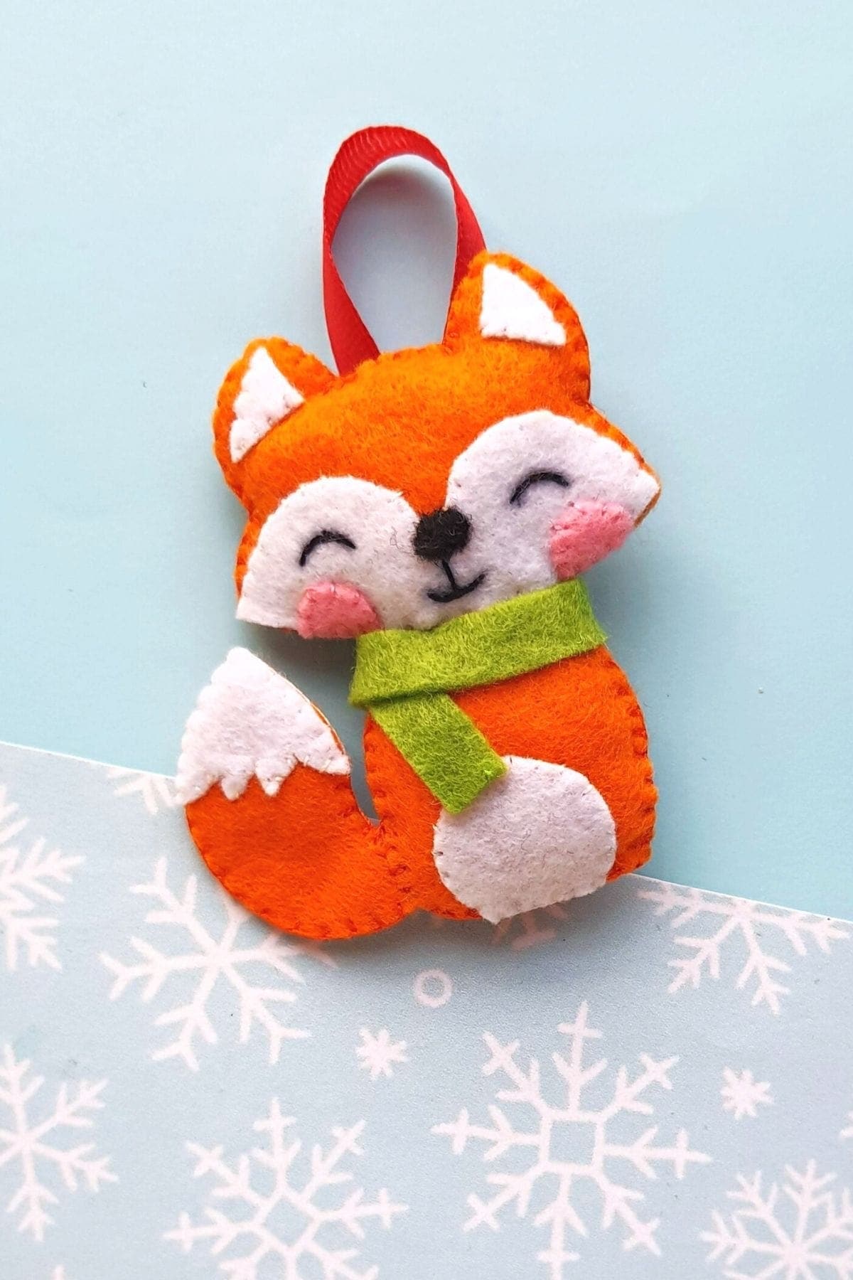 DIY Felt Fox Ornament