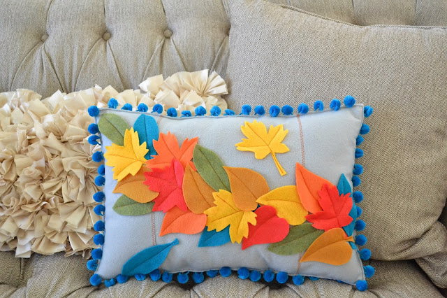 Leafy Felt Pillow