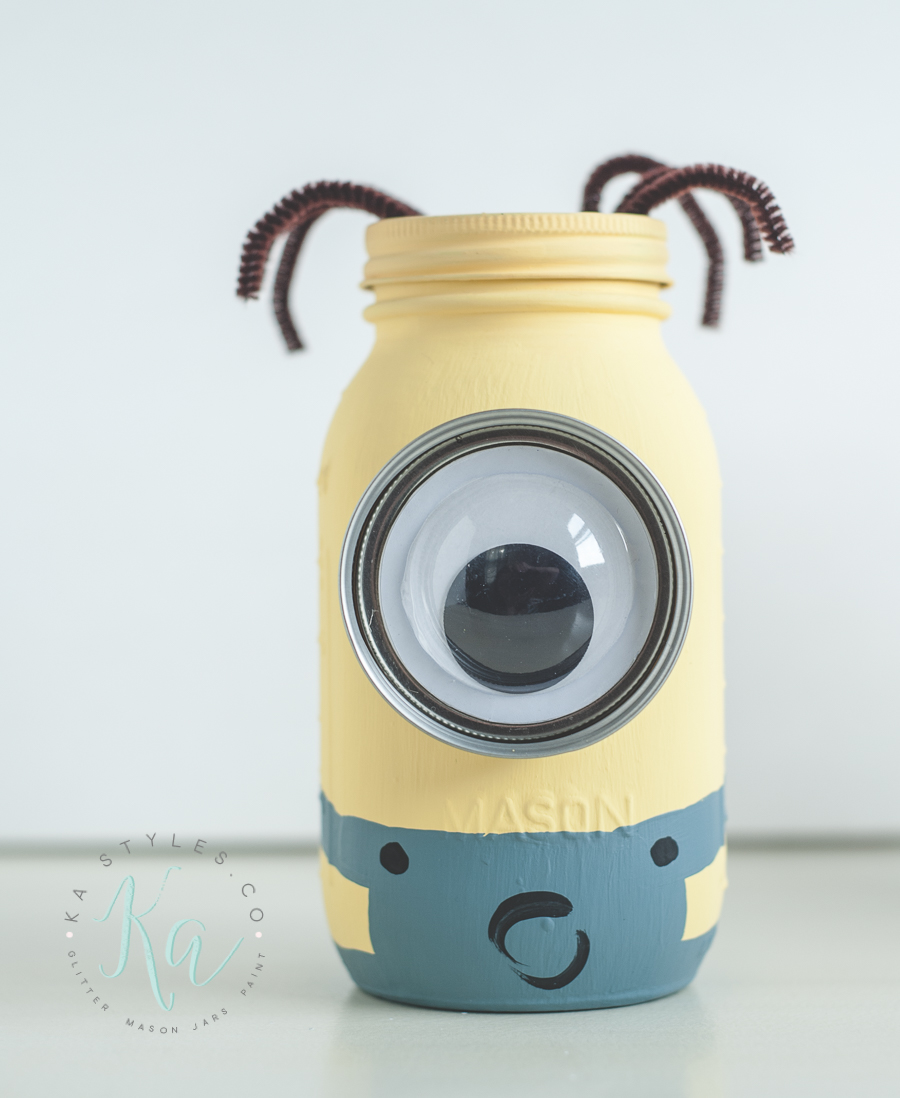 Minion Mason Jar Coin Bank